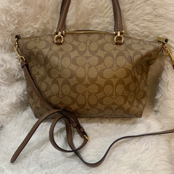 Coach Prairie Satchel In Signature Canvas - Picture 10 of 14